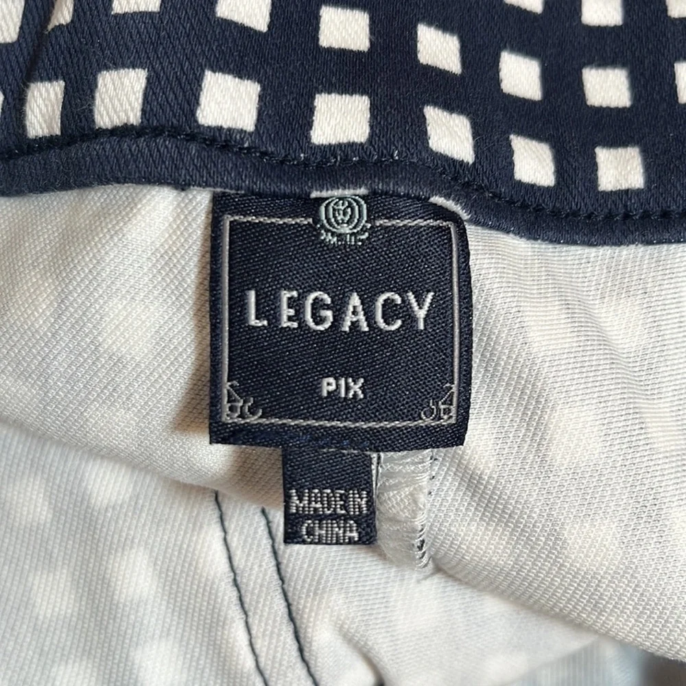 Legacy Navy Checkered Plus Size Pants